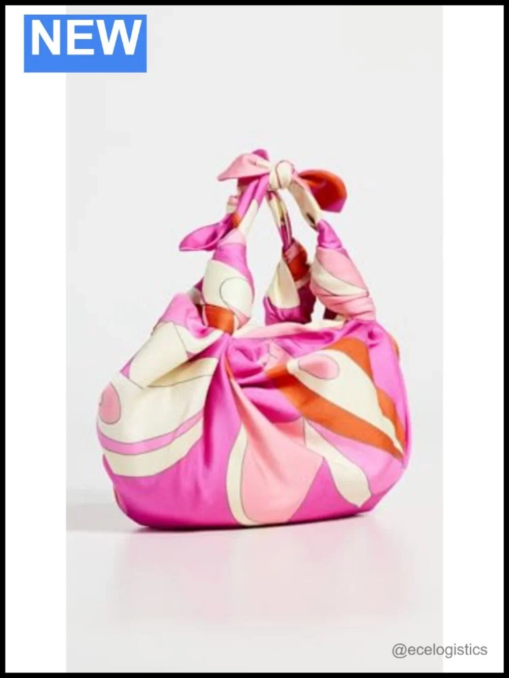 Satin Knot Handle Satchel Bag with Magnetic Closure